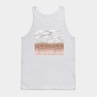 Warm chromatic - white marble Tank Top